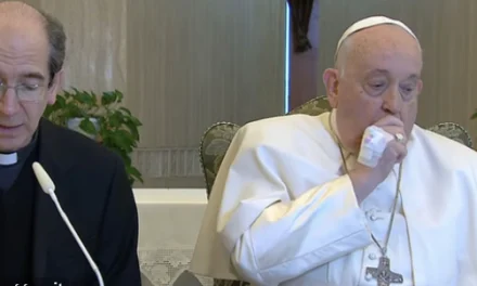 Papa Francesco annuncia la sua partecipazione alla COP28 a Dubai, ma all’Angelus compare con un ago sulla mano